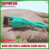 Jual Kabel Power Bank VIVAN Samsung Xiaomi Asus ORIGINAL 100% Fast Charging Murah