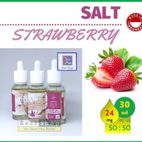 Jual Salt STRAWBERRY for pod |30 mL 24 mg| Vape Liquid LOKAL PREMIUM Murah