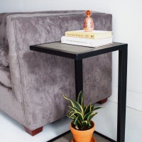 Jual Meja Sudut Bed Side Minimalis Pajangan Industrial IT-002 Murah