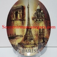 Jual SOUVENIR NEGARA PRANCIS PIRING PAJANGAN GAMBAR MENARA EIFFEL Murah
