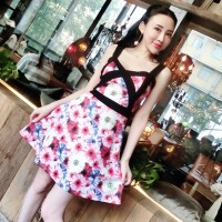 JES-SB0062 mini dress sexy import korea-baju gaun wanita import