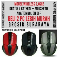 Jual mouse wireless AX-898 free batre & mousepad Murah