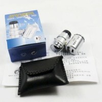 Jual Mini zoom 60X LED Light Microscope + UV ultraviolet mikroskop Murah