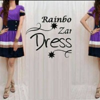 Dress/Midi/Mini/Gaun/Terusan Santai/Casual/Kasual Rainbow Zara