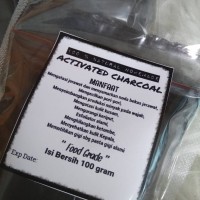 Jual Activated Charcoal Powder Bubuk Arang Aktif Kemasan Pouch Murah