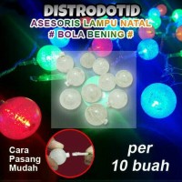 Jual Aksesoris Hiasan Lampu Natal Tumblr Led Bola Bening Anggur Tambah Murah