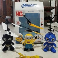 Jual Flying MINION BATMAN CAPTAIN AMERICA terbang mainan anak lucu unik Murah