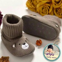 Jual Sepatu Bayi / Prewalker Gray Bear Boots Murah