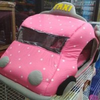 Jual Tempat Tidur Hewan Anjing / Kucing Kecil - Bentuk Mobil Taxi Unik Murah