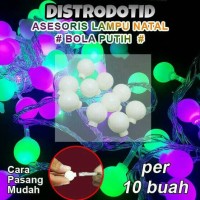 Jual Aksesoris Hiasan Lampu Natal Tumblr Led Bola Putih/White Anggur murah Murah