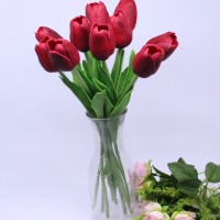 Jual Bunga Tulip Latex Merah Hati Murah