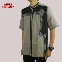 Baju Koko Pria Lengan Pendek - Bordir Modern