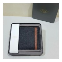 DOMPET PRIA FOSSIL ORIGINAL - FOSSIL TRIFOLD WALLET BLACK