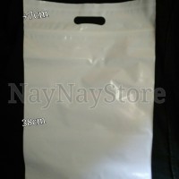 Jual Plastik Klip Gantung Putih Susu 30 x 38 + 7 cm ( Klip Pond ) / Pack Murah