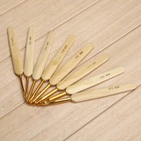 Jual Hakpen Alumunium Gagang Bambu (8pcs) Murah