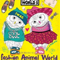 Jual Fashion Animal World: Coloring Book for Adults (My Own World 5) Murah