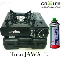 PAKET HEMAT NIKO Kompor Gas Portable & 1 Gas Kaleng
