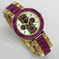 NEW!! jam tangan wanita cewek Gucci chain tali rantai murah mewah gold