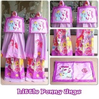 Mukena Anak Karakter Sajadah Little Ponny Ungu Xxl
