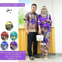 Jual BAJU BATIK COUPLE SARIMBIT SERAGAM PESTA HIJAB KEBAYA MUSLIM MURAH Murah