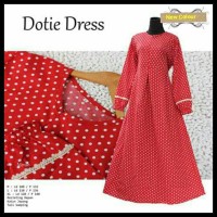 Jual Gamis Katun Jepang Polka Dress Busui Friendly/Baju Gamis Jumbo Murah