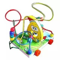 Mainan Edukatif / Edukasi Anak - Balok Kayu - Alur Kawat Spongebob 3