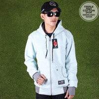 Jual Jaket Cowok Distro Triple Hizi Cotton Dort Green Light Tuton Premium Murah
