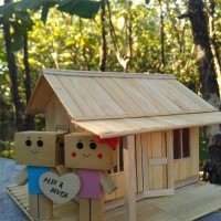 Jual Lampu Hias Tidur Miniatur Rumah Diorama Kado Ulang Tahun Unik Danbo Murah