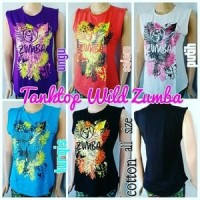 Jual supplier baju senam zumba tanktop kaos Murah