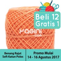 Jual Benang Rajut Soft Katun Polos Murah