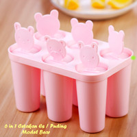Jual Cetakan Puding/ Es Lolipop/ Es Lilin 1 Set isi 6 pcs Murah