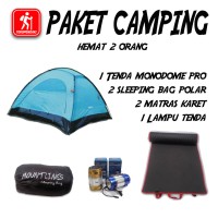 Jual Paket Camping Pendaki 2 Orang Hemat Tenda Matras Sleeping Bag Lentera Murah