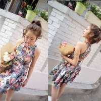 JES-SB0104 mini casual dress sexy import korea-baju gaun wanita import