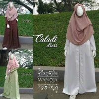 CALADI Dress - Gamis Syari Premium Picasso - ORI by Wanoja Hijab Busui