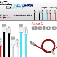 Jual Zaxti 100cm Flat Cable Max.2A by Delcell Murah