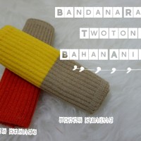Jual BANDANA RAJUT / INNER / DALAMAN RAJUT ANTI PUSING DUA WARNA (TWOTONE) Murah