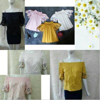 Jual Madeline Top Import / Sabrina Top / Blouse / Atasan Wanita / BKK Murah