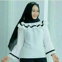 Jual blouse sabrina white Murah