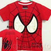 Jual OBRAL,,!! Kaos Anak Spiderman Mata 1-6t Murah