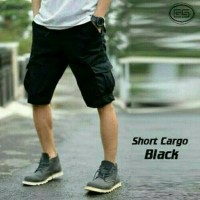Jual celana pendek kargo hitam / celana pendek kargo gunung PDL Murah