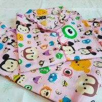 Baju Tidur Dewasa Piyama Tsum Tsum Disney Pink Celana Pendek