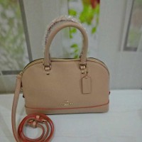 Jual coach mini sierra nude pink multi. (listnya orange) Murah