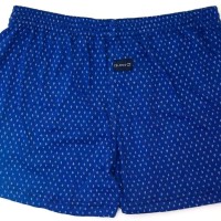 Jual Celana Boxer Biru Dongker Motif Bunga Murah