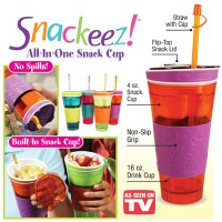 Jual Snackeez as seen tv tumbler 2in1 tempat makanan kecil minuman travel Murah