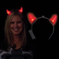 Jual bando devil tanduk kostum pesta Halloween Devil Horn LED pesta natal Murah