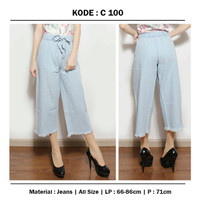 Jual Celana jeans pendek kulot jeans denim legging celana wanita panjang Murah