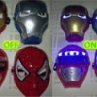 Jual Topeng Nyala LED Iron man Patriot Power Rangers Spiderman Barang Unik Murah