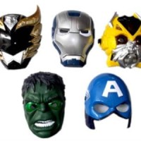 Jual Topeng Nyala Lampu Super Hero Heroes Avenger Hulk Ironman Spiderman ok Murah