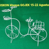 Jual Sepeda Shabby Rak Besi Putih Dekorasi Taman Rumah Pot Bunga Murah Murah
