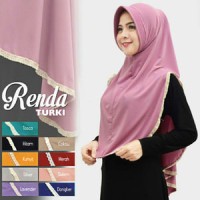 Jilbab Instan Renda Turki
